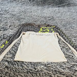 Fox Women's Long Sleeve Tee - Cream and Yellow